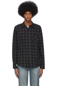 Frame - Black & Grey Plaid Brushed Shirt
