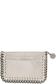 Stella McCartney - Porte-cartes blanc cassé Falabella