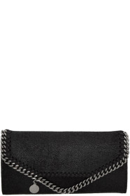 Stella McCartney - Portefeuille continental noir Falabella