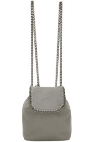 Stella McCartney - Grey Mini Falabella Backpack