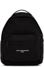 Stella McCartney - 黑色 Go Falabella 徽标双肩包