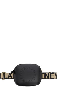 Stella McCartney - Sac-ceinture noir Eco Soft Logo