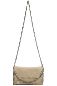 Stella McCartney - 黄褐色迷你 Falabella 单肩包