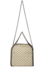 Stella McCartney - 驼色迷你 Falabella 花押字托特包
