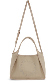 Stella McCartney - Cabas en lin à logo beige