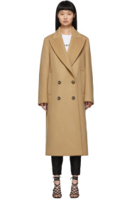 Stella McCartney - Beige Wool Catalina Double Breasted Coat