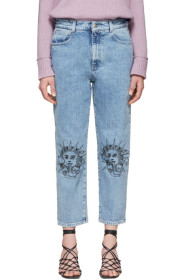 Stella McCartney - Blue We Are The Weather Sun Motif Jeans