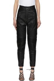Stella McCartney - Black Faux-Leather Alter Trousers
