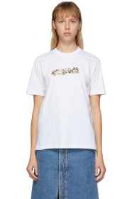 Stella McCartney - White Floral Tape T-Shirt