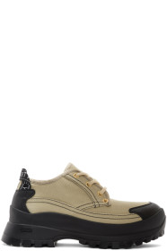 Stella McCartney - Off-White Canvas Bootie Oxfords
