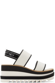 Stella McCartney - 白色 Sporty 厚底凉鞋