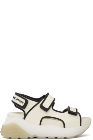 Stella McCartney - Off-White & Black Contrast Sandals