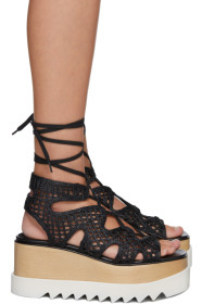 Stella McCartney - Black Woven Elyse Oxfords