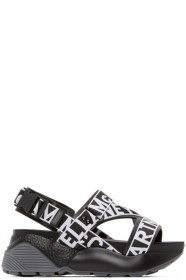 Stella McCartney - Black & White Eclypse Logo Sandals