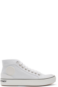 Stella McCartney - White Canvas Logo Sneakers