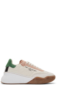Stella McCartney - オフホワイト ループ レースアップ スニーカー