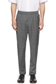 Stella McCartney - Pantalon à carreaux gris Piet