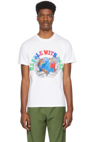 Stella McCartney - White We Are The Weather 'Handle With Care' T-Shirt