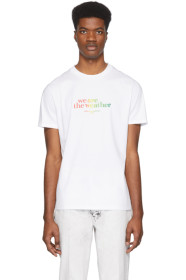 Stella McCartney - White & Multicolor 'We Are The Weather' Logo T-Shirt