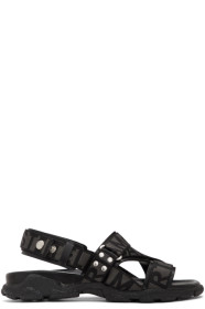 Stella McCartney - Black Logo Strap Sandals