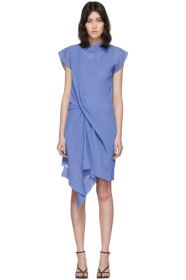 Nina Ricci - Blue Draped Dress