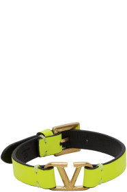 Valentino - Yellow Valentino Garavani VLogo Bracelet
