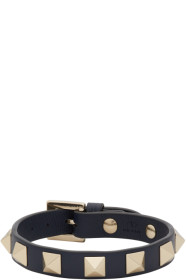 Valentino - Navy Valentino Garavani Rockstud Bracelet