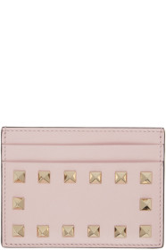 Valentino - 粉色 Valentino Garavani Rockstud 卡包