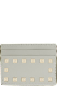 Valentino - 绿色 Valentino Garavani Rockstud Grainy 卡包