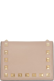 Valentino - 粉色小号 Valentino Garavani Rockstud 钱包