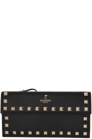 Valentino - 黑色 Valentino Garavani Rockstud Bill Pouch 钱包