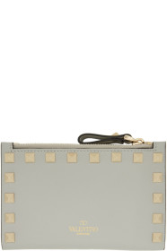 Valentino - 绿色 Valentino Garavani Rockstud Coin Purse 卡包