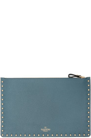 Valentino - Pochette bleue Rockstud Valentino Garavani