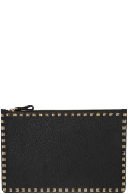 Valentino - 黑色 Valentino Garavani Rockstud 手拿包