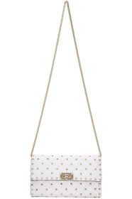 Valentino - Off-White Valentino Garavani Rockstud Spike Shoulder Bag