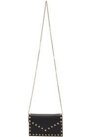 Valentino - Black Valentino Garavani Rockstud Envelope Wallet Bag