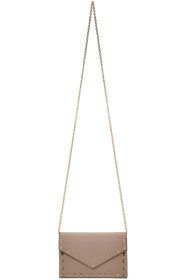 Valentino - Pink Valentino Garavani Rockstud Wallet Chain Bag