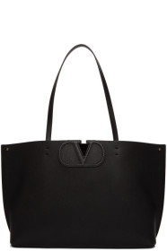 Valentino - Cabas à logo noir Small Valentino Garavani