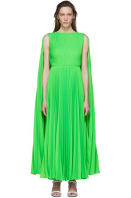 Valentino - Green Pleated Dress