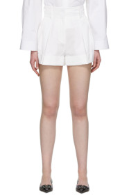 Valentino - White High-Waisted Shorts