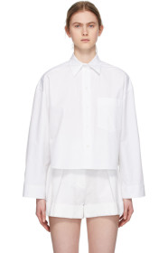Valentino - White Oversized Cropped Shirt