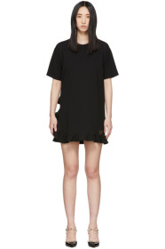 Valentino - Black Stretch Jersey Dress