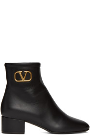 Valentino - Black Valentino Garavani VLogo Boots