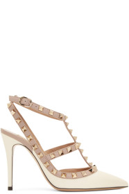 Valentino - Off-White Valentino Garavani Rockstud Heels