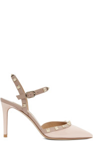 Valentino - Pink Valentino Garavani Rockstud Patent Heel