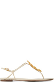 Valentino - Off-White Valentino Garavani Serpent Sandals