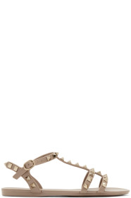 Valentino - Pink Valentino Garavani Rockstud Jelly Sandals