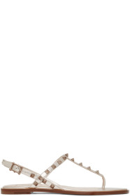 Valentino - Beige Valentino Garavani Rockstud Sandals