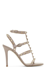 Valentino - Valentino Garavani コレクション ピンク ロックスタッズ ケージ サンダル
