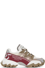 Valentino - Baskets blanches et mauves Climbers Valentino Garavani